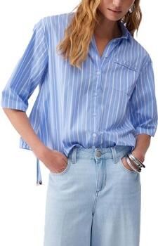 Liu Jo White relaxed fit blouse met 3 4-mouw - Foto 3