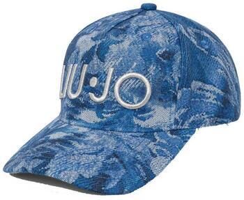 Liu Jo Baseballpet met bedrukt denimontwerp Blue Dames