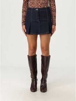 Liu Jo White Jeansrok met platte plooien