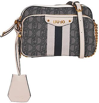 Liu Jo Vierkante Canvas Logo Monogram Schoudertas Multicolor Dames