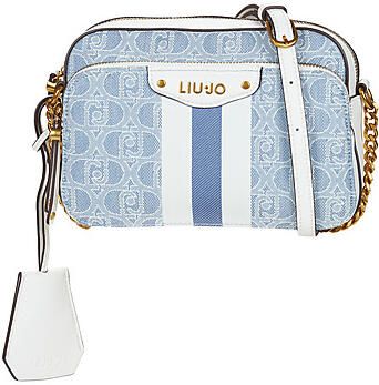 Liu Jo Blauwe Denim Schoudertas Chic Stijl Multicolor Dames