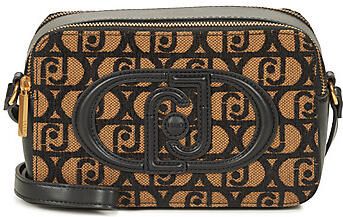 Liu Jo Bruine leren schoudertas met gouden details Brown Dames