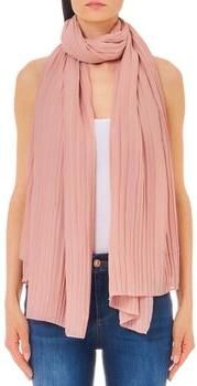 Liu Jo Roze Chiffon Geplooide Sjaal Pink Dames