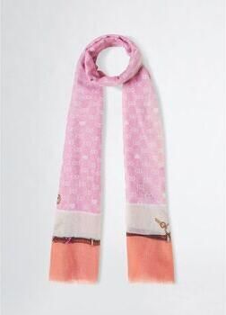 Liu Jo White Sjaal met franjes model 'VALENTINO' - Foto 5