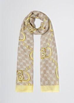 Liu Jo Gele Rafelige Rand Gebreide Sjaal Yellow Dames - Foto 2