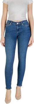 Liu Jo Hoge Taille Skinny Jeans met Gebruikt Effect Blauw Dames
