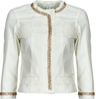 Liu Jo White Blazer met kettingapplicaties model 'KATE'