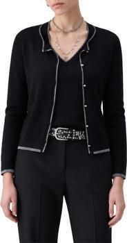 Liu Jo White Slim Fit cardigan van viscosemix model 'MAGLIA APERTA' - Foto 3