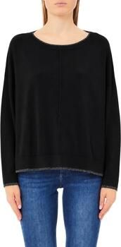 Liu Jo White relaxed fit pullover van viscosemix model 'MAGLIA CHIUSA' - Foto 5