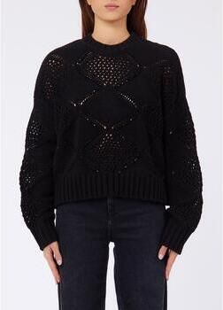 Liu Jo White relaxed fit gebreide pullover met wol - Foto 4
