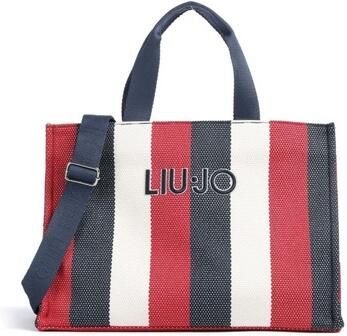 Liu Jo Boodschappentas L TOTE STRIPED CANVAS 2A6026 T2176 - Foto 2