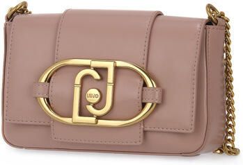 Liu Jo Zachte perzik schoudertas met maxi logo Beige Dames - Foto 4