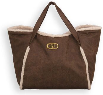 Liu Jo Bruine Faux Shearling Logotas Brown Dames - Foto 4