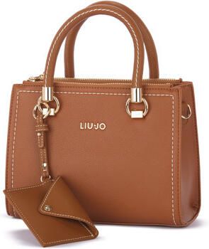 Liu Jo Bruine Shopper Tas met Gouden Details Brown Dames