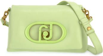 Liu Jo Gewatteerde schoudertas van imitatieleer met metalen letters Green Dames