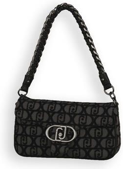 Liu Jo Zwarte Schoudertas met Gouden Details Black Dames