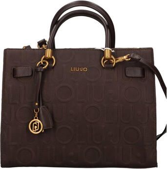 Liu Jo White Tote tas met all-over logodetail model 'Manhattan' - Foto 6