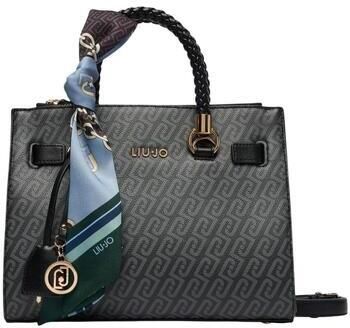 Liu Jo White Handtas met labelapplicatie in all-over look - Foto 3