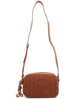 Liu Jo Bruine leren handtas met gouden details Brown Dames