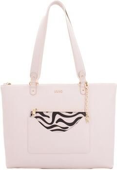 Liu Jo Champagne Shopper Tas met Afneembare Pouch Beige Dames