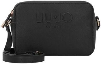 Liu Jo Zwarte Effen Polyurethaan Schoudertas Black Dames
