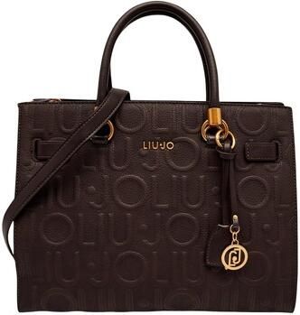 Liu Jo White Tote tas met all-over logodetail model 'Manhattan' - Foto 7