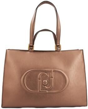 Liu Jo Bronzen Shopper met ritssluiting Brown Dames