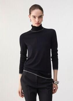 Liu Jo White Slim fit shirt met lange mouwen van viscosemix model 'MAGLIA CHIUSA' - Foto 5