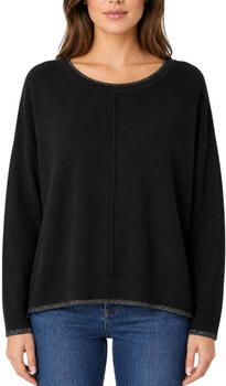 Liu Jo White relaxed fit pullover van viscosemix model 'MAGLIA CHIUSA' - Foto 4