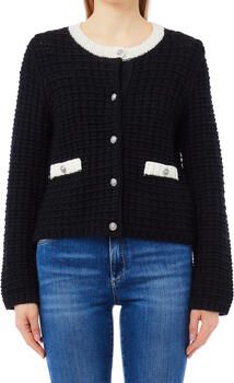 Liu Jo White Gebreid jack met ribboorden