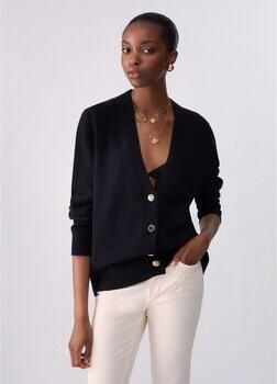 Liu Jo White relaxed fit cardigan van pure wol model 'Maglia Aperta' - Foto 5