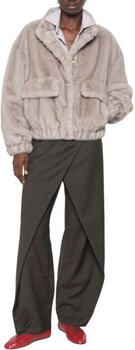 Liu Jo White Regular fit jack van imitatiebont model 'GIACCONE' - Foto 5