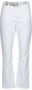 Liu Jo Witte Straight Broek met Strass Riem White Dames - Thumbnail 1