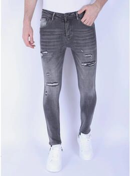Local Fanatic Skinny Jeans Stoashed Slimfit Jeans Stretch