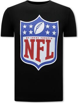 Local Fanatic T-shirt Korte Mouw NFL Shield Team Print