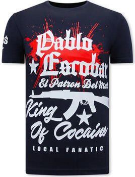 Local Fanatic T-shirt Korte Mouw Pablo Escobar Print