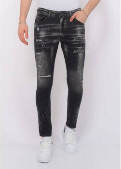 Local Fanatic Skinny Jeans Paint Splatter Destroy Jeans Stoash