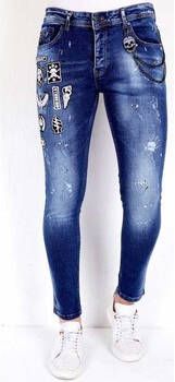 Local Fanatic Skinny Jeans Spijkerbroek Patches