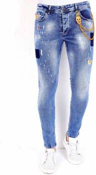 Local Fanatic Skinny Jeans Spijkerbroek Verfspetters