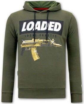 Local Fanatic Sweater Hoodie Print Loaded Gun