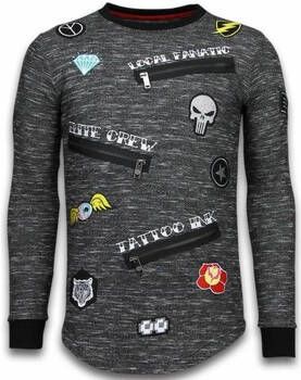 Local Fanatic Sweater Longfit Embroidery Patches Elite