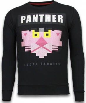 Local Fanatic Sweater Panther Rhinestone Black