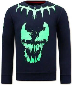 Local Fanatic Sweater Print Venom Face Neon