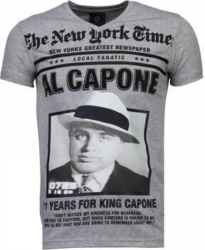 Local Fanatic T-shirt Korte Mouw Al Capone Rhinestone