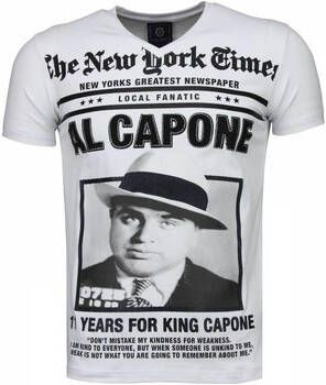 Local Fanatic T-shirt Korte Mouw Al Capone Rhinestone