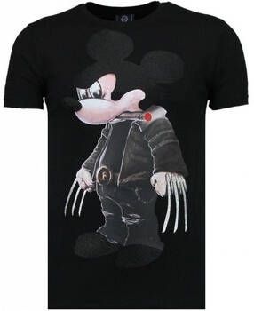 Local Fanatic T-shirt Korte Mouw Bad Mouse Rhinestone