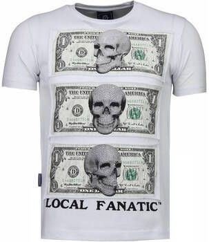 Local Fanatic T-shirt Korte Mouw Beter Have My Money Rhinestone