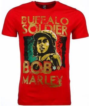 Local Fanatic T-shirt Korte Mouw Bob Marley Buffalo Soldier Print