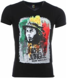 Local Fanatic T-shirt Korte Mouw Bob Marley Concrete Jungle Print