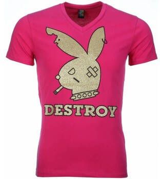 Local Fanatic T-shirt Korte Mouw Destroy Print